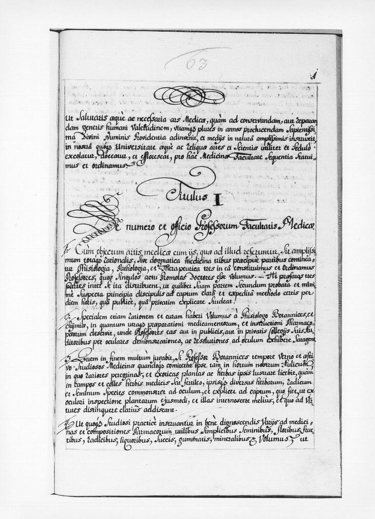Statuten der Universität Fulda, 19. September 1734