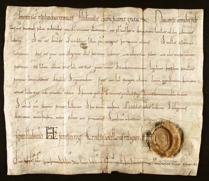 Urkunde, König Ludwig III., 881 Jan. 17