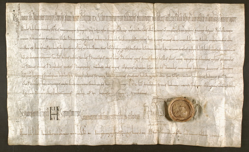 Urkunde, König Heinrich I, 922 Juni 22