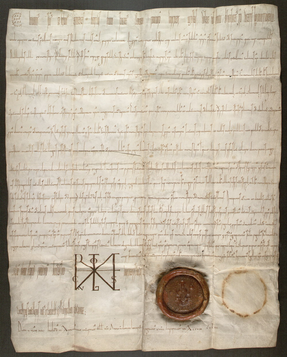 Urkunde, Kaiser Heinrich II. d. Heilige, 1020 Mai 03