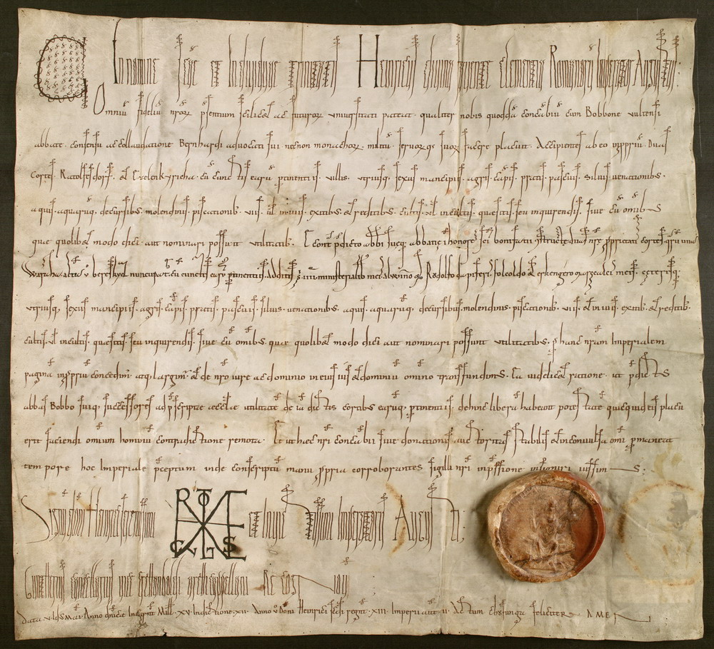 Urkunde, Kaiser Heinrich II. d. Heilige, 1015 Mai