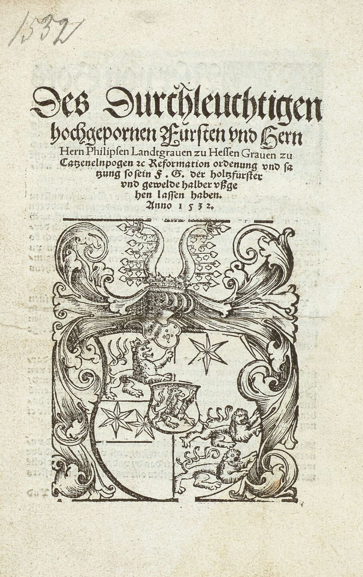 Forst- und Holzordnungen der Landgrafschaft Hessen-Kassel, 1532 u. 1593