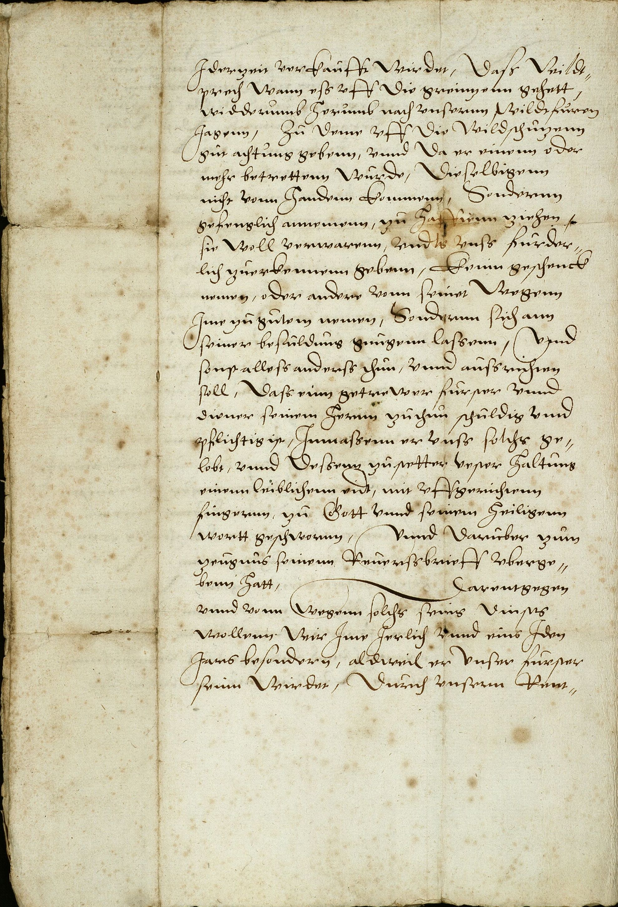 Landgraf Philipp der Großmütige bestellt Johann Zolzer zum Förster in Wangershausen, 05.02.1565