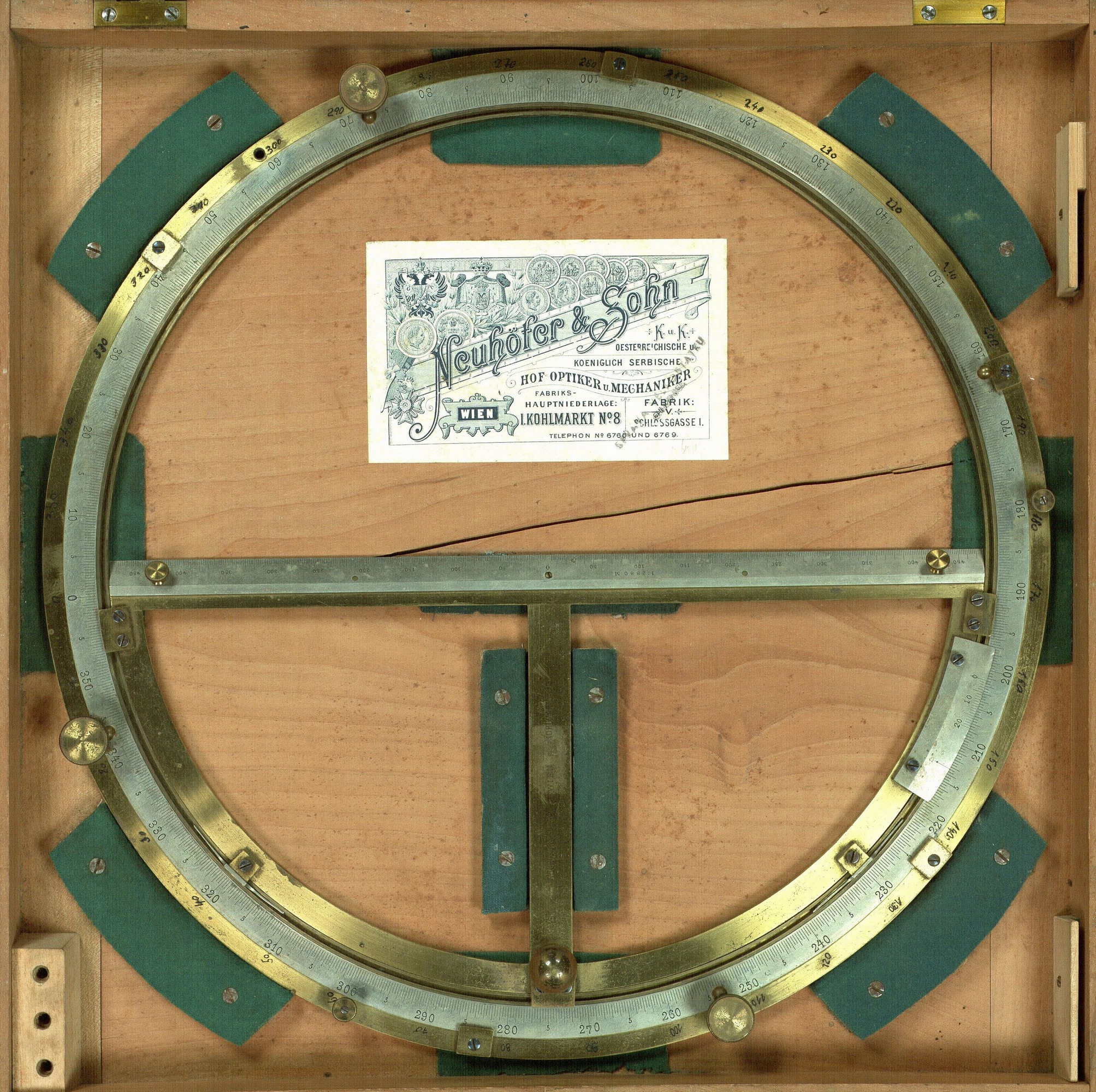 Kartiergerät zum Auftrag von Polarkoordinaten, 1850