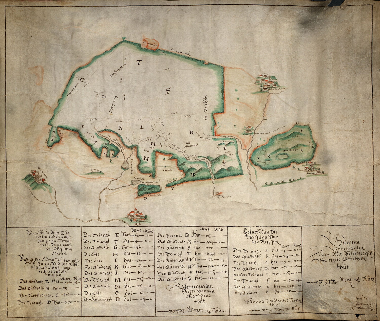 Streitiges Gehölz bei Volkmarsen, um 1585
