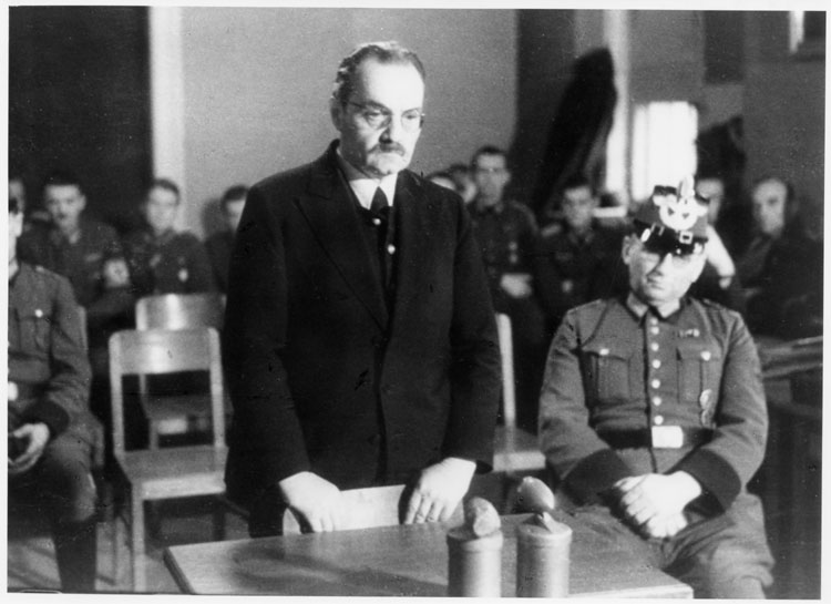 Hermann Kaiser vor dem Volksgerichtshof, 17. Januar 1945
