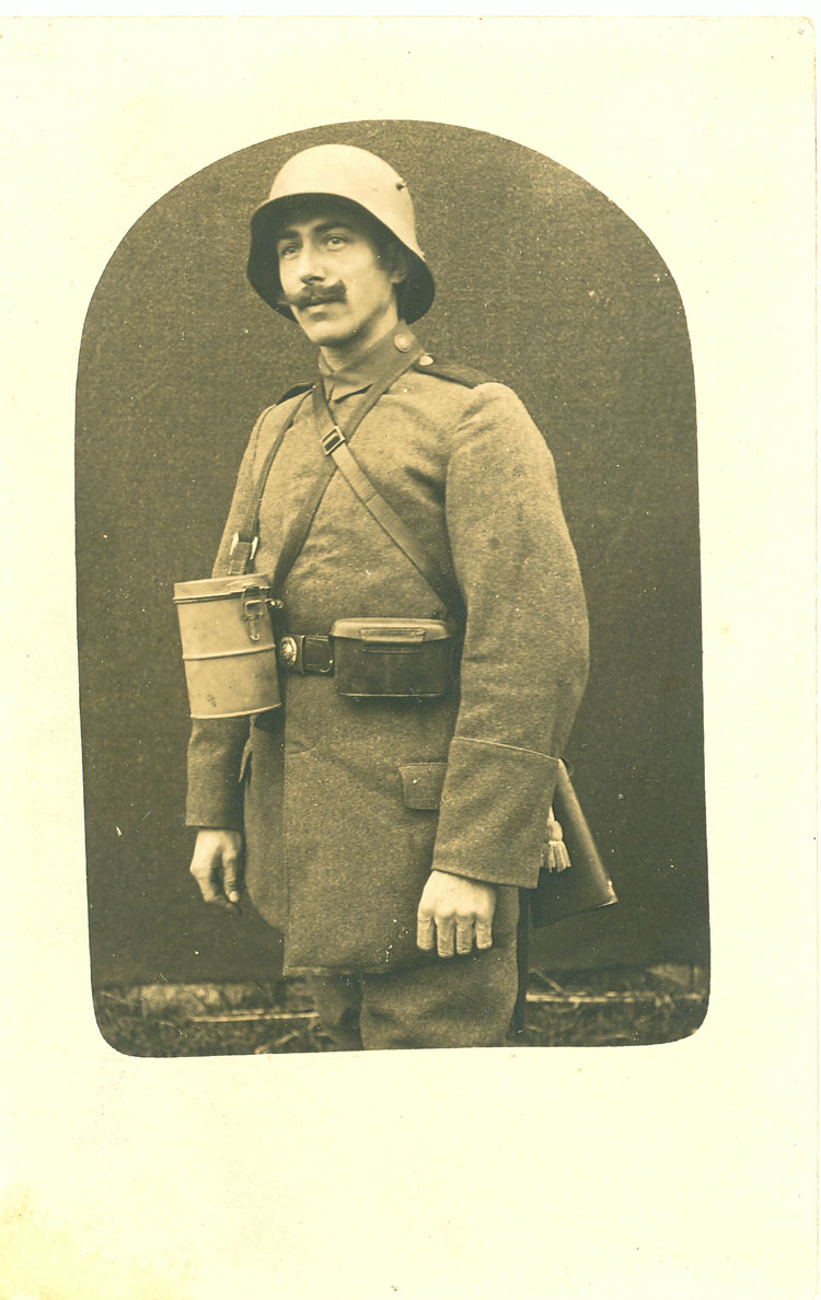 Wilhelm Leuschner als Soldat vor Verdun, September 1917