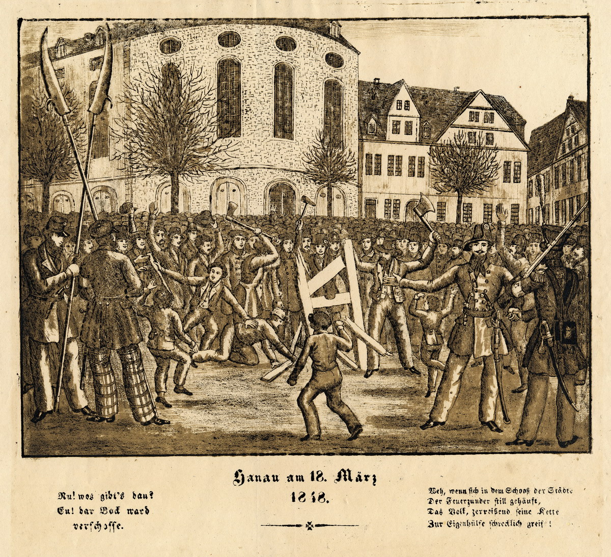 Hanau in der Revolution von 1848. Flugblatt 18. März 1848