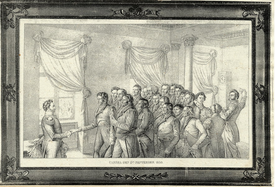 Die Übergabe einer ständischen Petition an den Kurfürsten, 15. September 1830