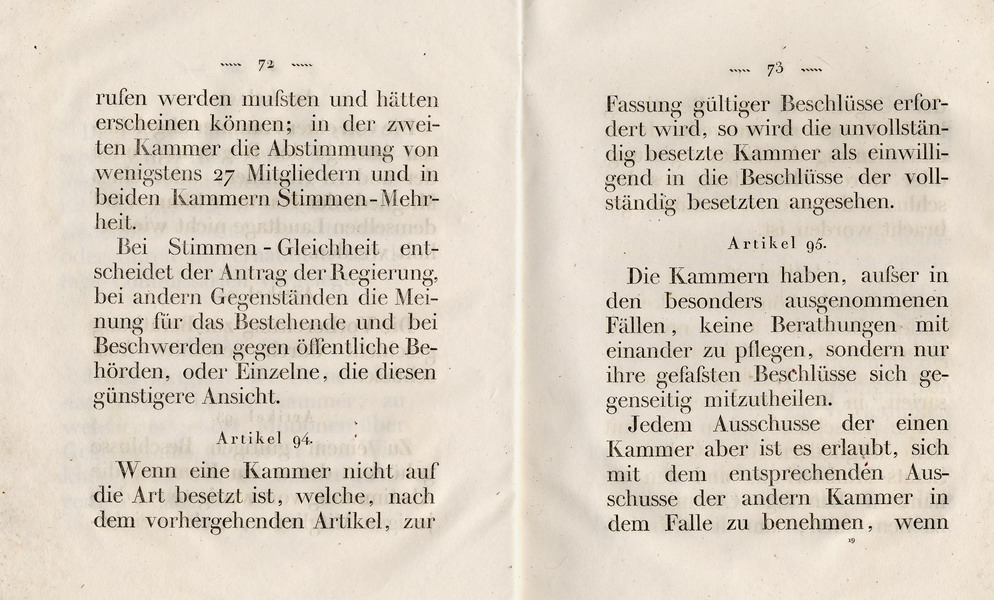 Die Verfassung des Großherzogtums Hessen, Titel 8: von den Landständen, Art. 51 - 101 , 1822