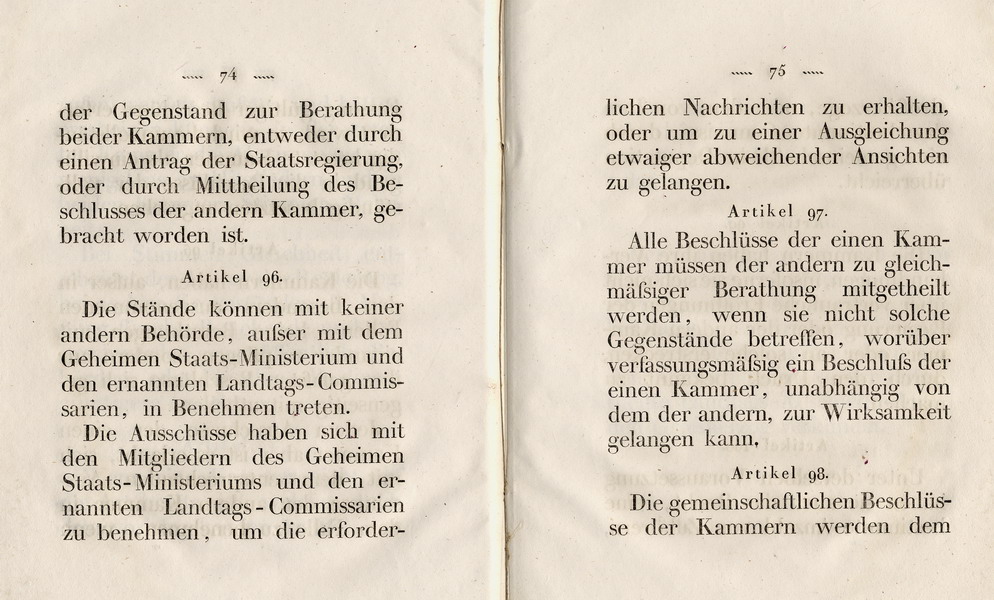 Die Verfassung des Großherzogtums Hessen, Titel 8: von den Landständen, Art. 51 - 101 , 1822