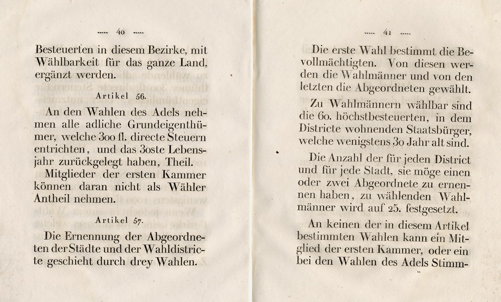 Die Verfassung des Großherzogtums Hessen, Titel 8: von den Landständen, Art. 51 - 101 , 1822