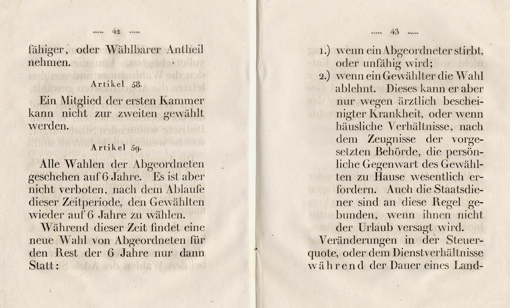 Die Verfassung des Großherzogtums Hessen, Titel 8: von den Landständen, Art. 51 - 101 , 1822
