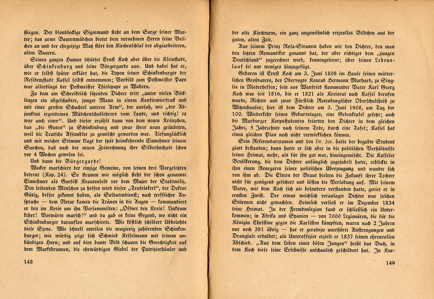Ernst Koch, "Prinz Rosa Stramin", Marburg 1922