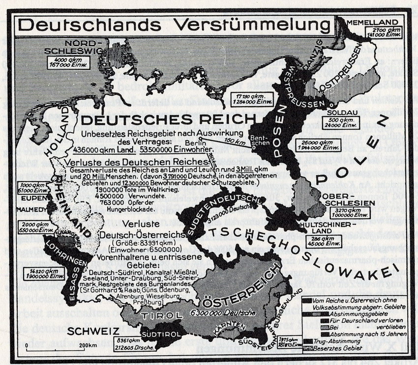 Der Vertrag von Versailles, 28.6.1919: