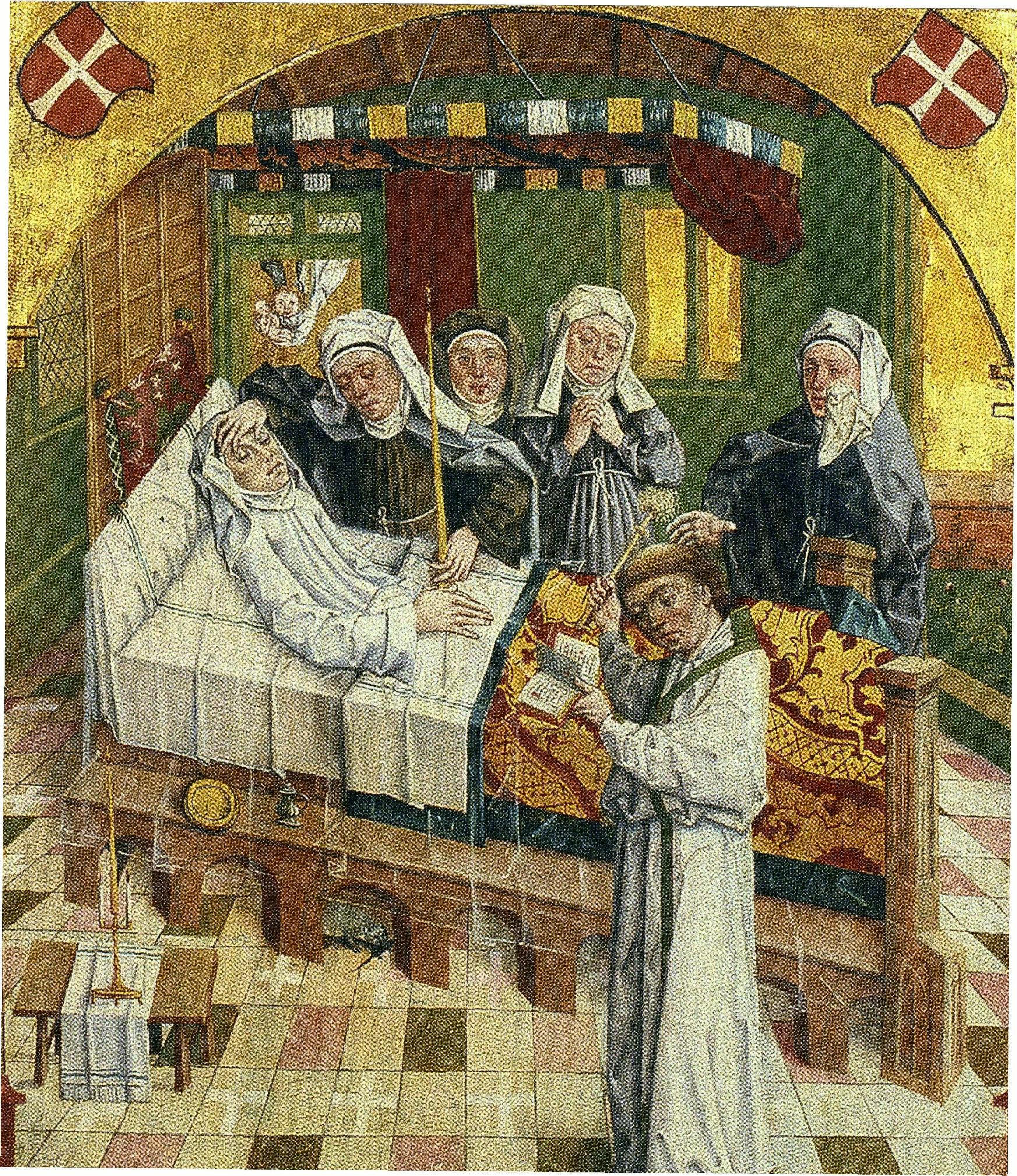 Hochaltardarstellung des Todes der Elisabeth im Jahre 1231, von 1483