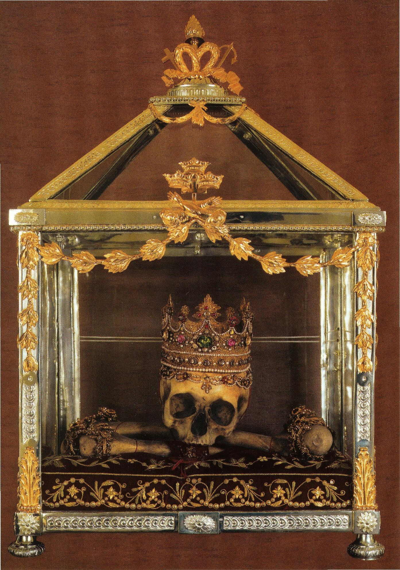 Elisabeth-Reliquien im  Elisabethinen-Kloster in Wien, seit 1709