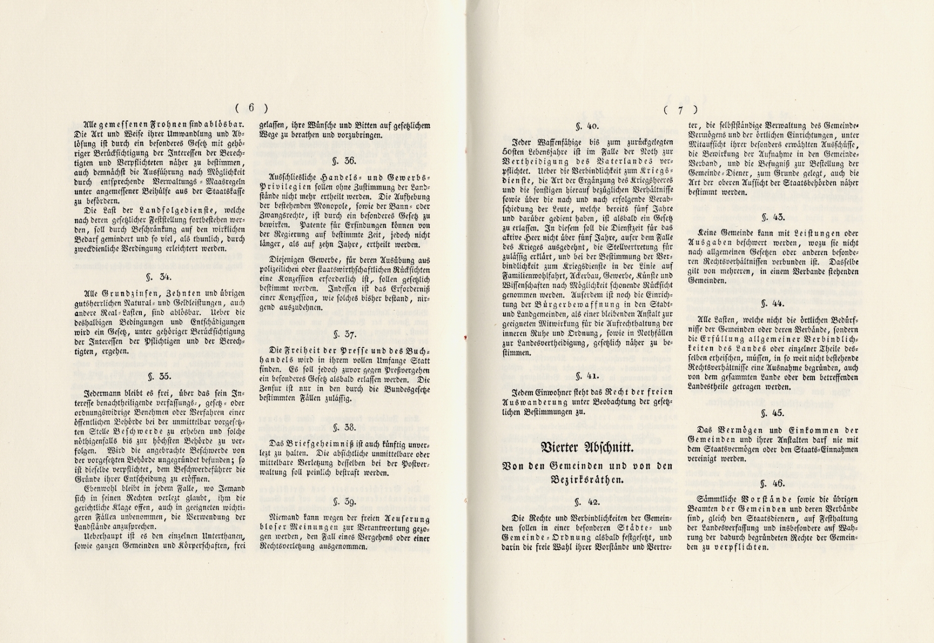 Kurhessische Verfassungsurkunde in herrschaftlichem Rot, gesiegelt und unterschrieben durch den Kurfürsten, 5. Januar 1831