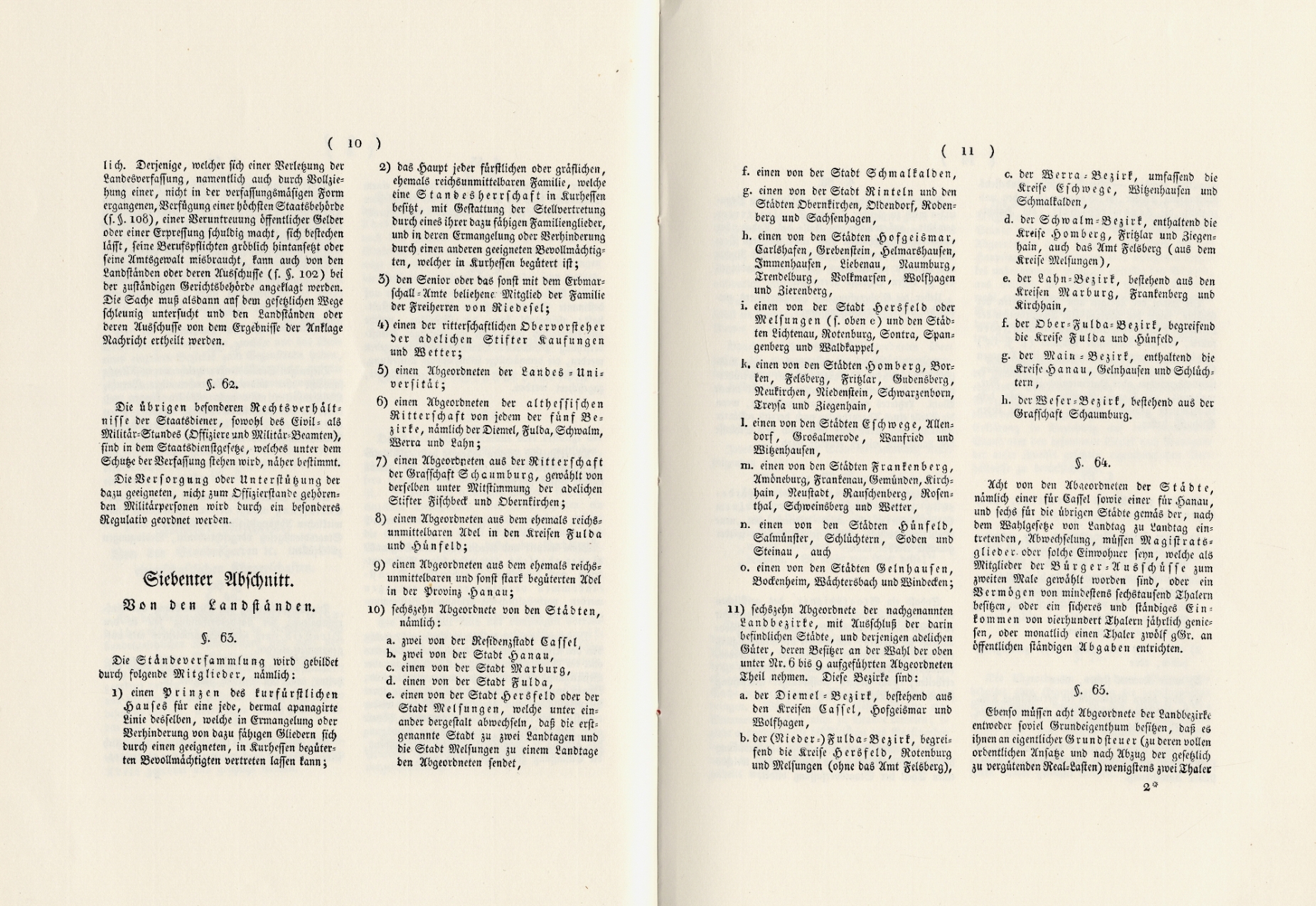 Kurhessische Verfassungsurkunde in herrschaftlichem Rot, gesiegelt und unterschrieben durch den Kurfürsten, 5. Januar 1831