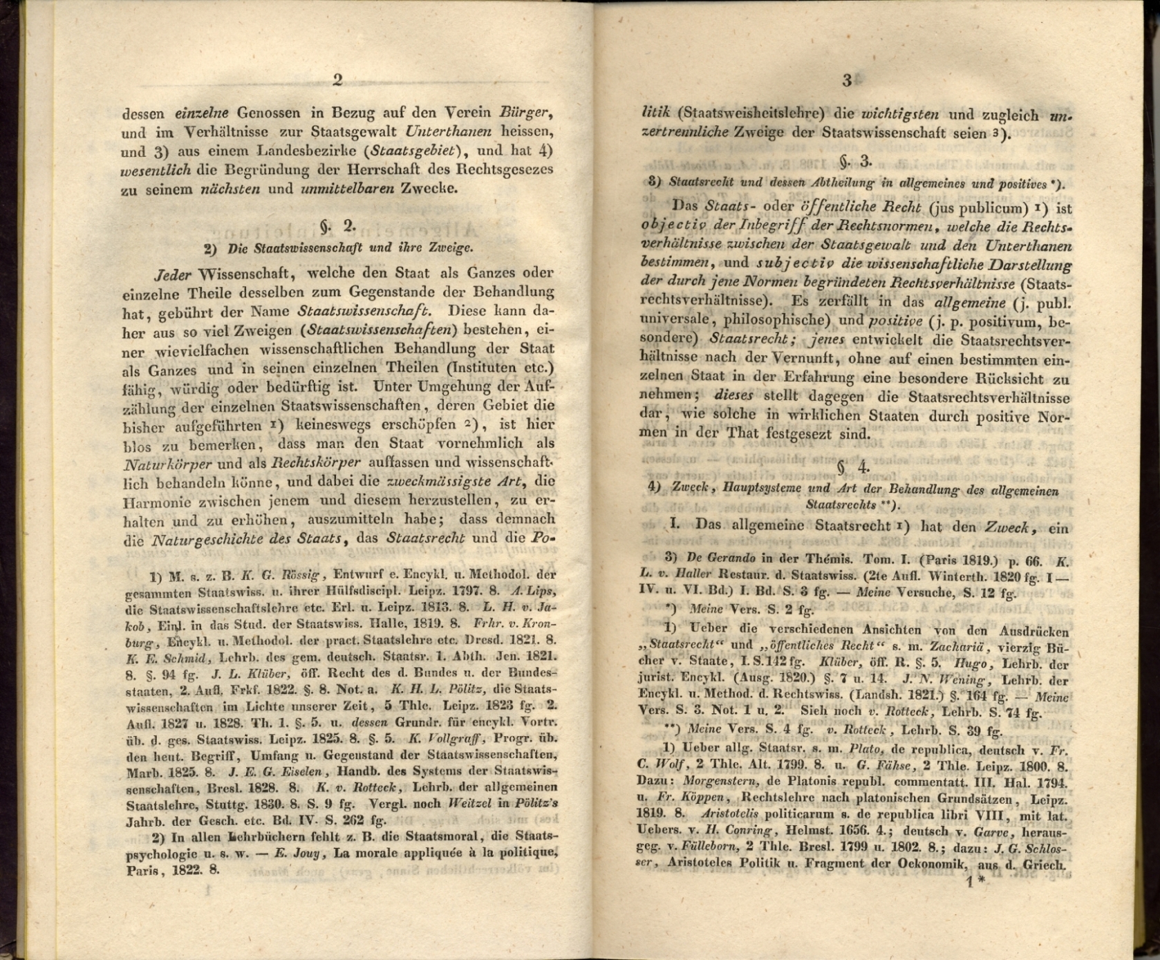 Sylvester Jordans "Lehrbuch des allgemeinen und deutschen Staatsrechts", 1831