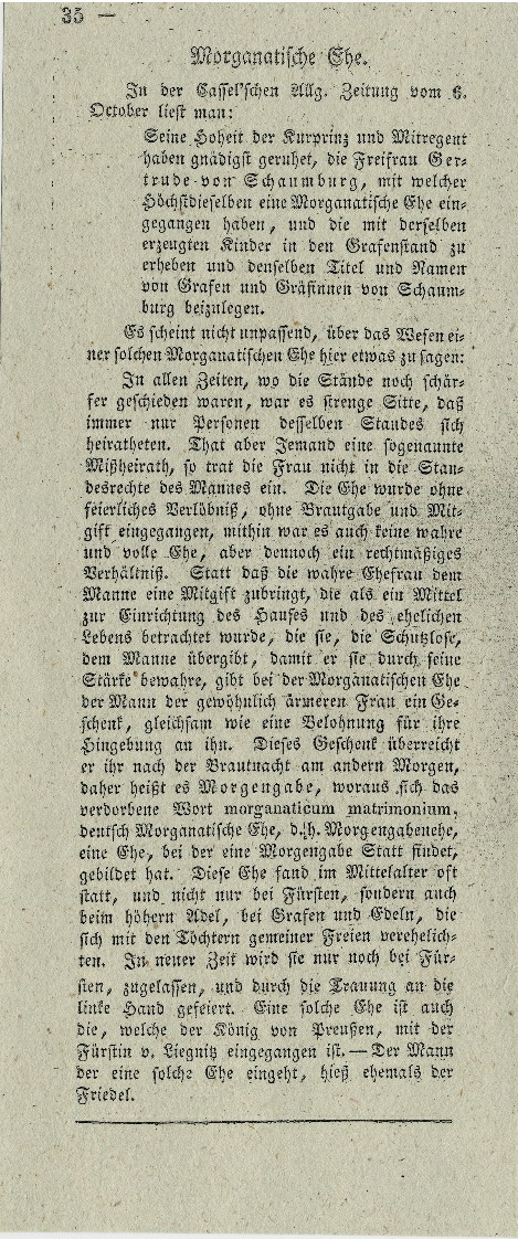 Öffentliche Meldungen des „Verfassungsfreundes“ im Zusammenhang mit der Verfassung1831.