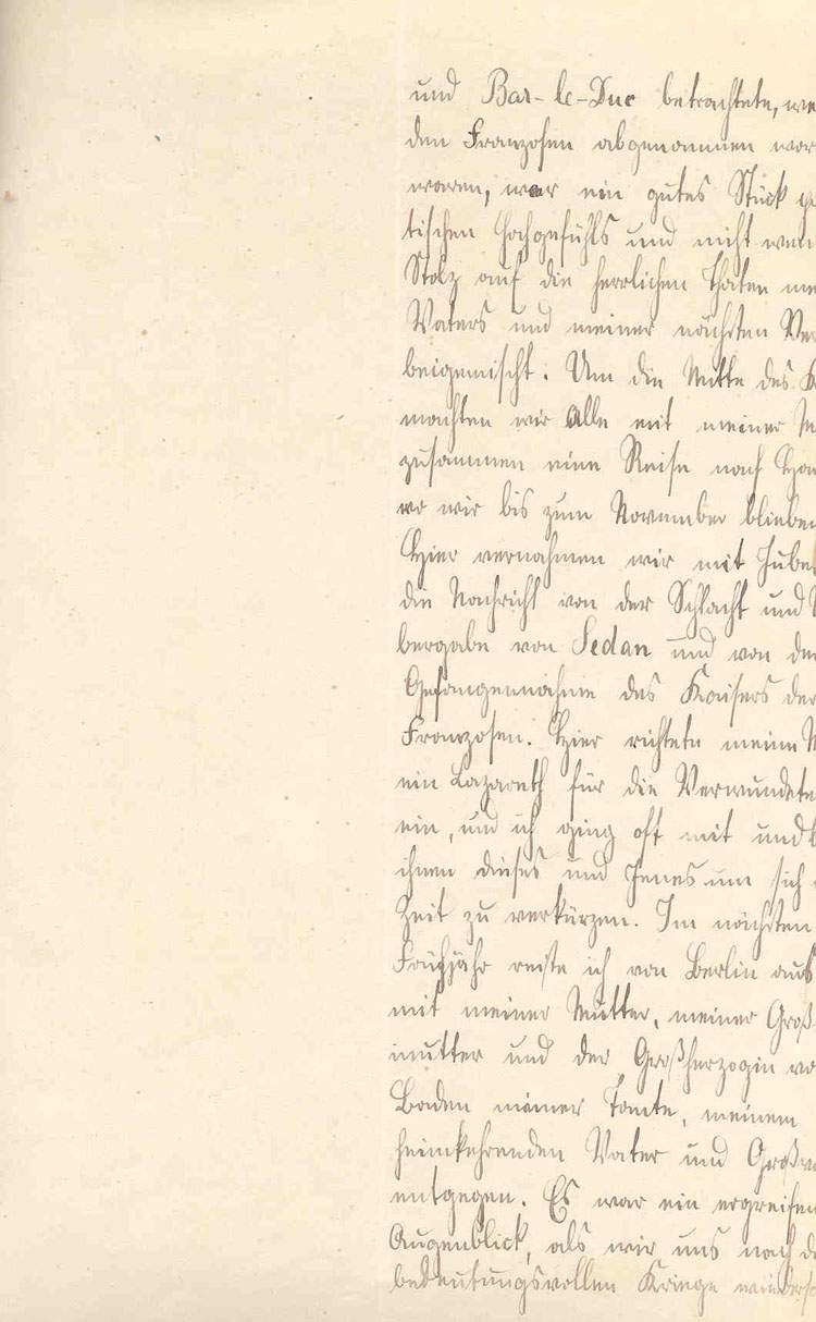 Curriculum vitae (Seite7) - des Prinz Wilhelm von Preußen, dem späteren Kaiser Wilhelm II., 9. Oktober 1876