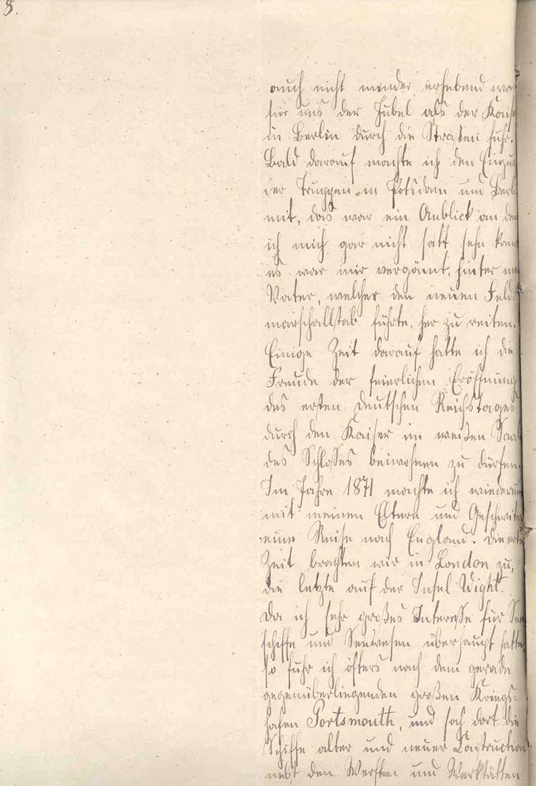 Curriculum vitae (Seite8) - des Prinz Wilhelm von Preußen, dem späteren Kaiser Wilhelm II., 9. Oktober 1876