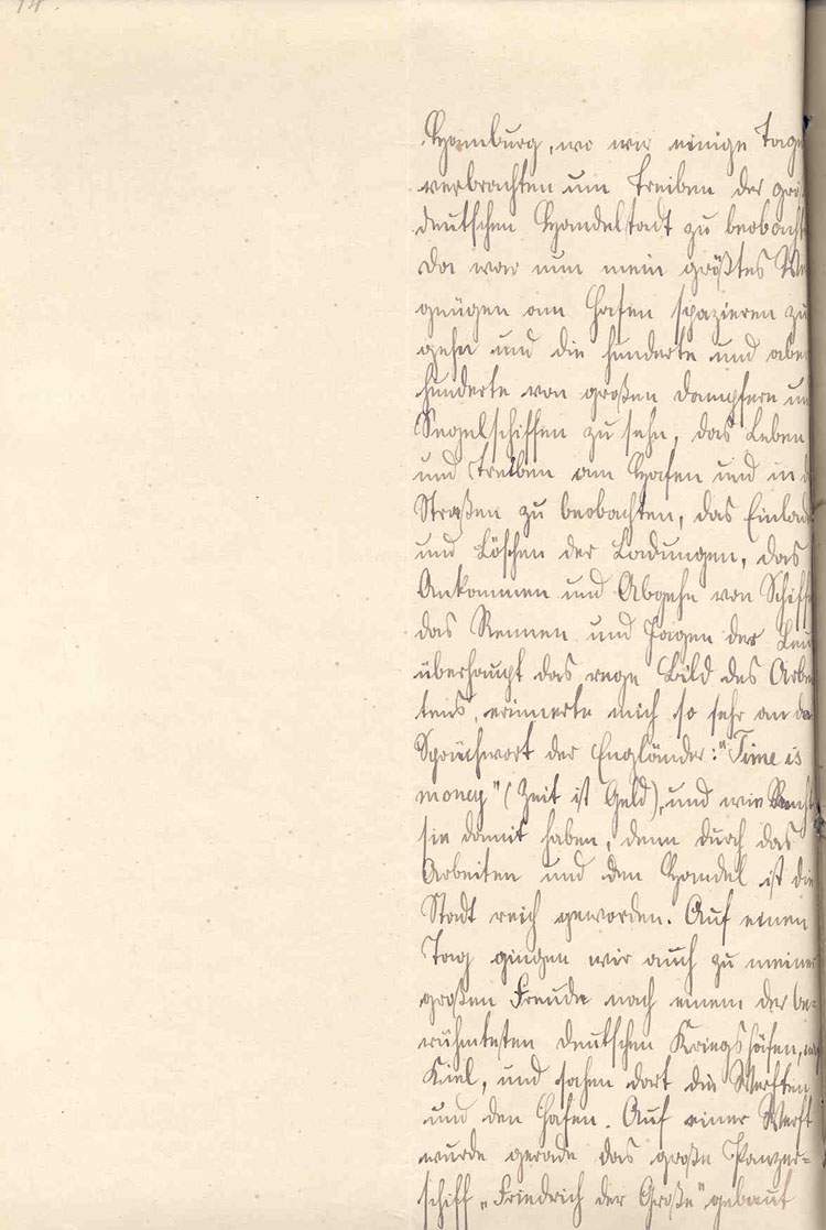 Curriculum vitae (Seite14) - des Prinz Wilhelm von Preußen, dem späteren Kaiser Wilhelm II., 9. Oktober 1876