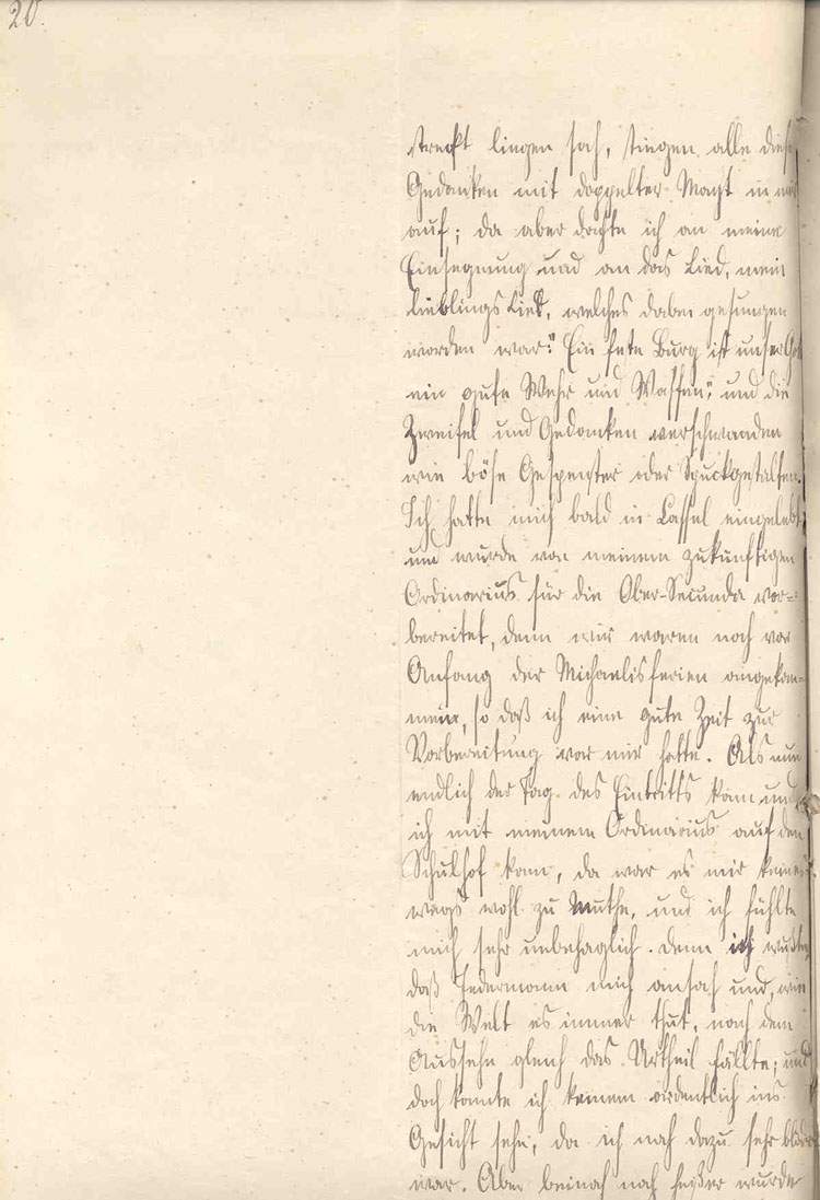 Curriculum vitae (Seite20) - des Prinz Wilhelm von Preußen, dem späteren Kaiser Wilhelm II., 9. Oktober 1876