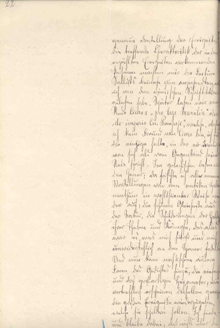 Curriculum vitae (Seite22) - des Prinz Wilhelm von Preußen, dem späteren Kaiser Wilhelm II., 9. Oktober 1876