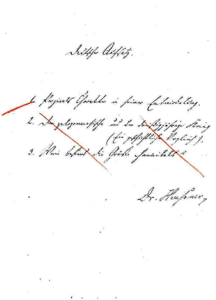 Abituraufsatz Deutsch - des Prinzen Wilhelm von Preußen, dem späteren Kaiser Wilhelm II.,1876