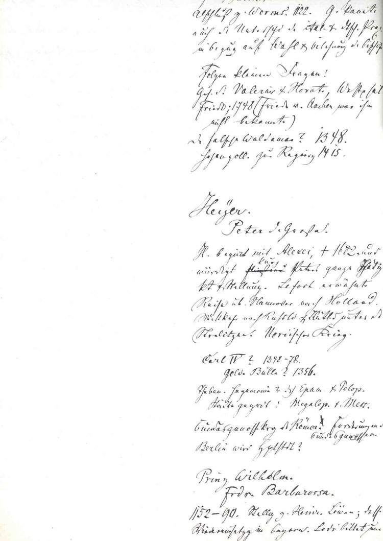 Prüfungsprotokoll, Zulassung und mündliche Prüfung im Fach Geschichte - des Prinzen Wilhelm von Preußen, dem späteren Kaiser Wilhelm II., 1876
