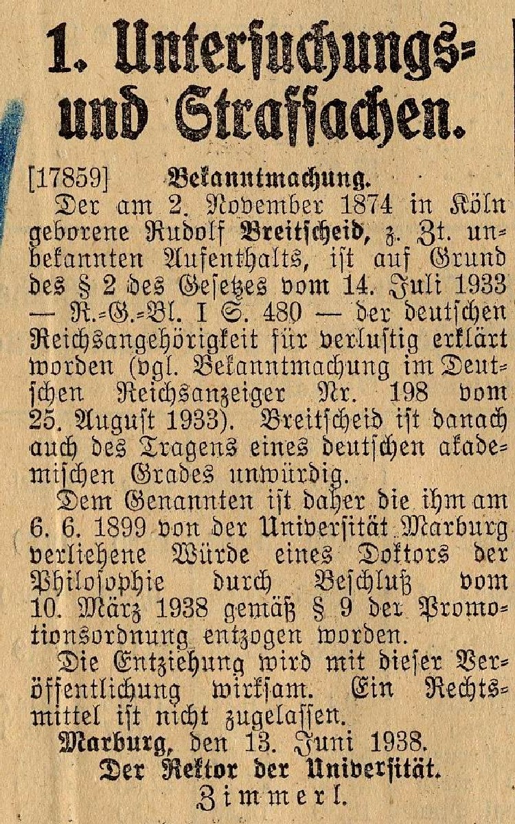 Bekanntmachung