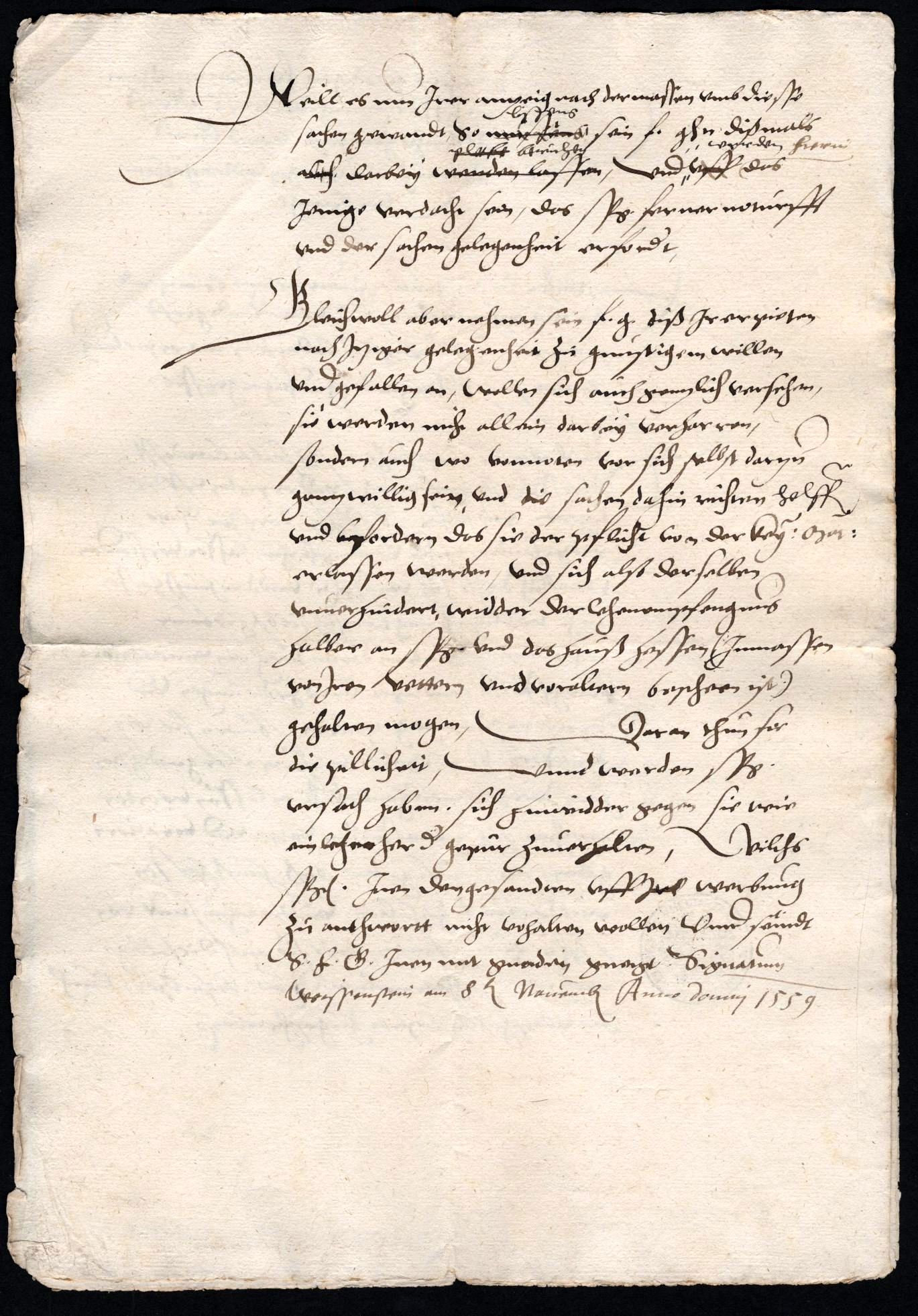 Kopien von kaiserlichen Mandaten an westfälische Grafen über den Entzug der Landgraf Philipp von Hessen übergebenen Lehen in Westfalen durch Kaiser Karl V, 1547