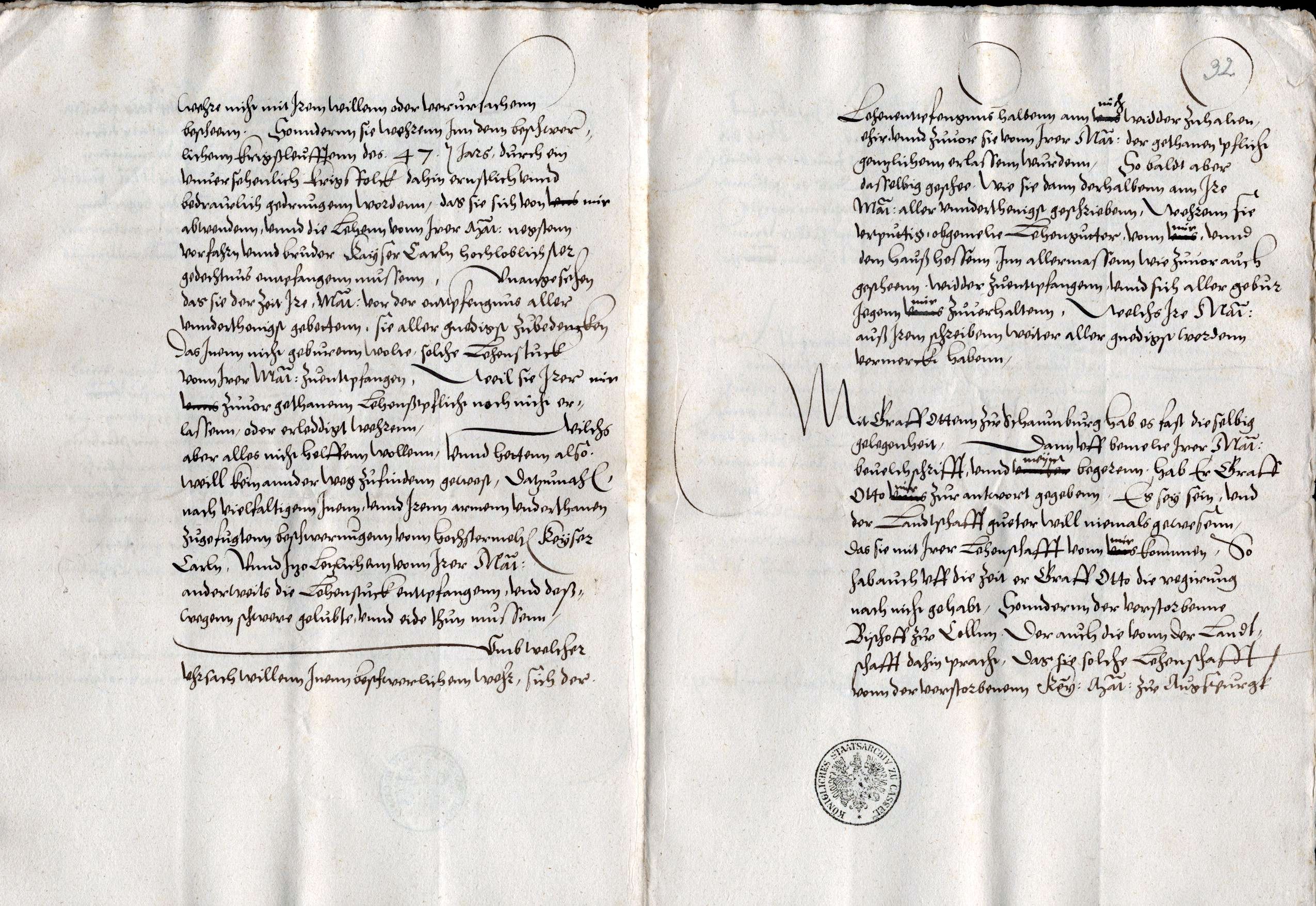 Kopien von kaiserlichen Mandaten an westfälische Grafen über den Entzug der Landgraf Philipp von Hessen übergebenen Lehen in Westfalen durch Kaiser Karl V, 1547
