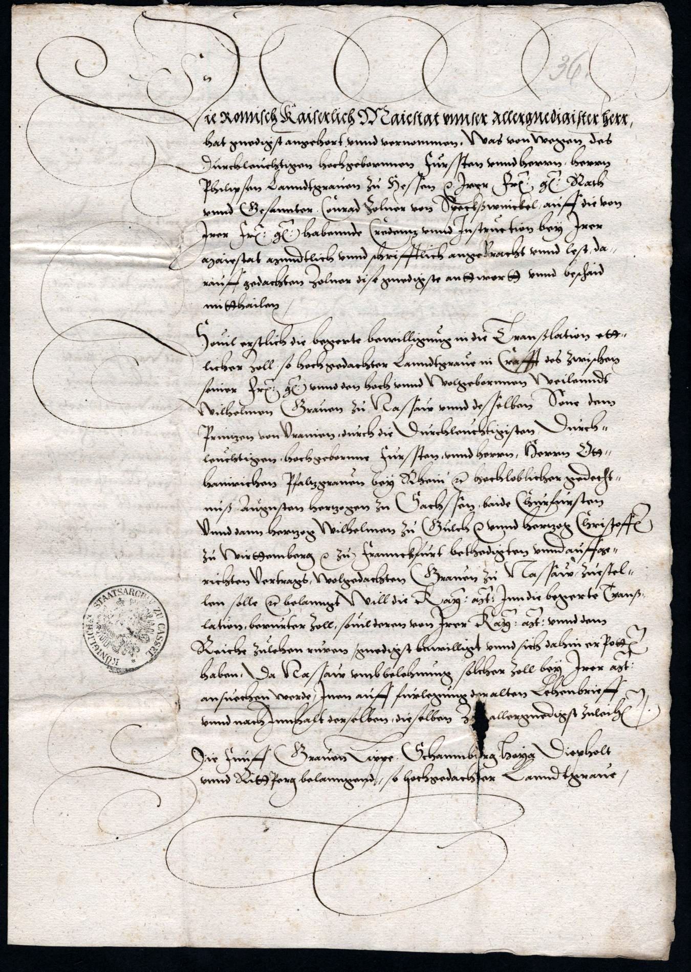 Kopien von kaiserlichen Mandaten an westfälische Grafen über den Entzug der Landgraf Philipp von Hessen übergebenen Lehen in Westfalen durch Kaiser Karl V, 1547