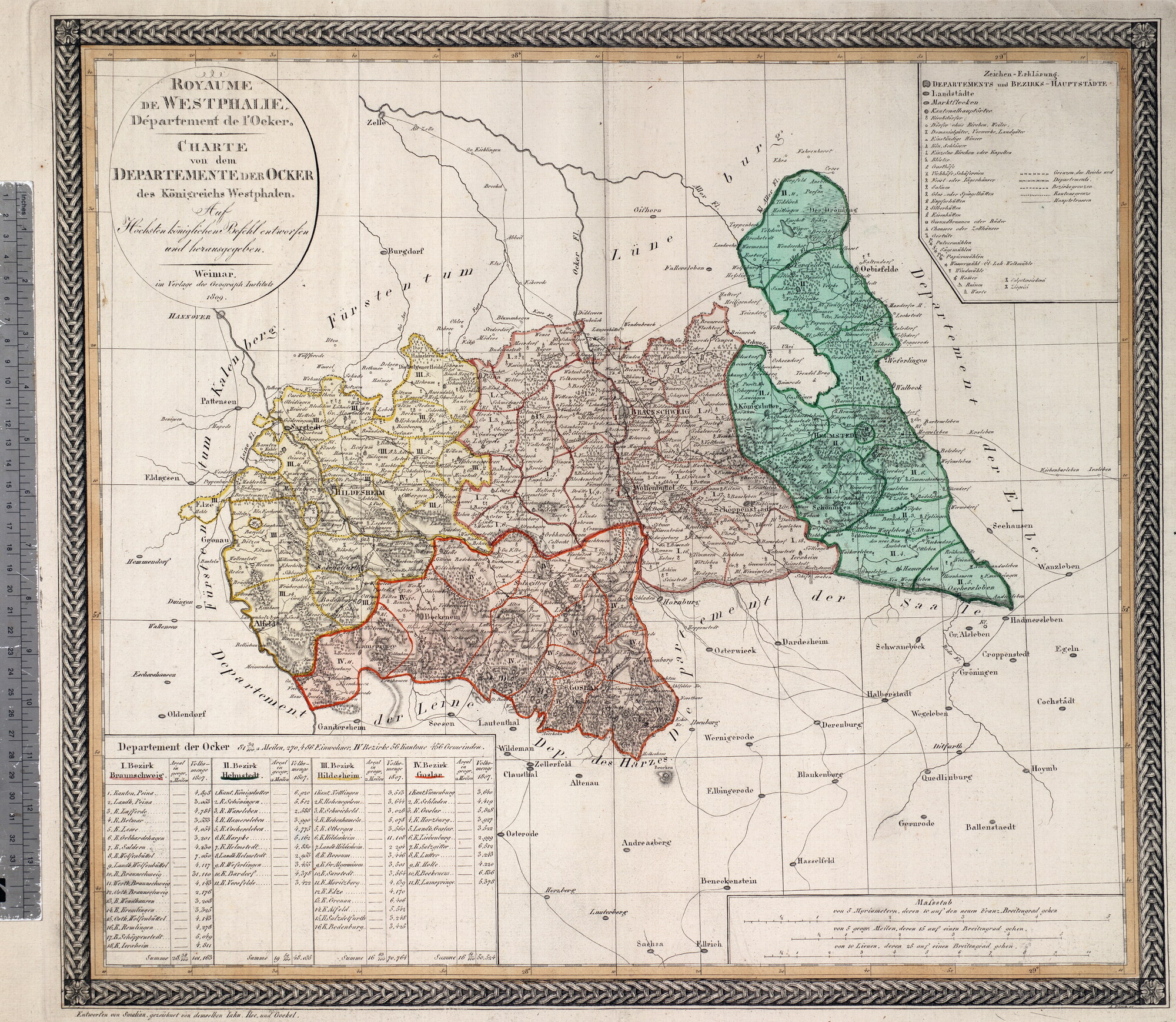 Karte des Ocker-Departements