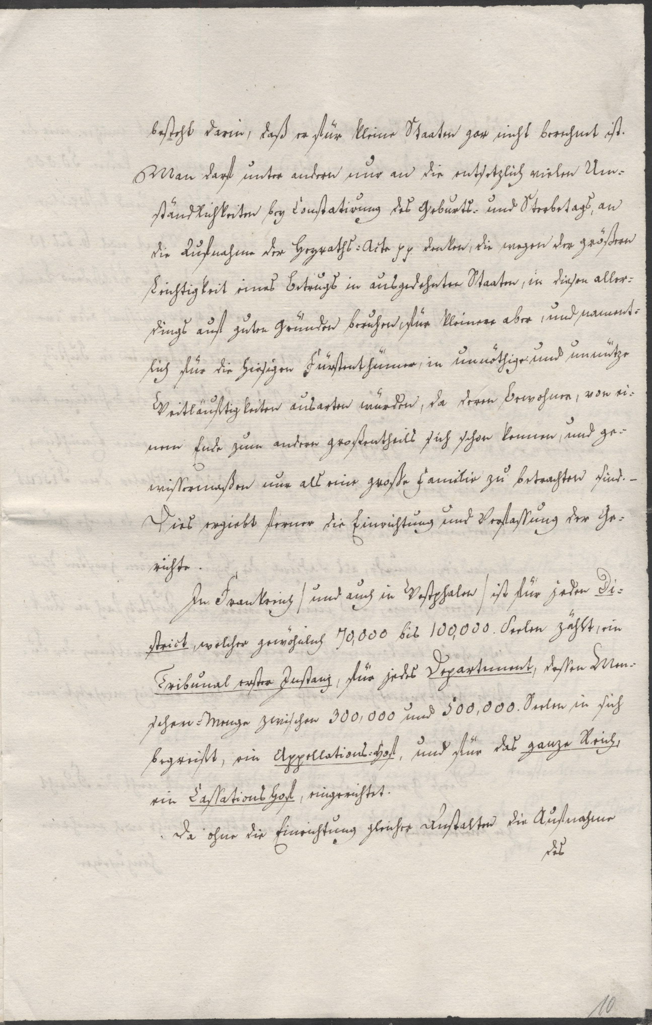 Brieflich geäußerte Bedenken bezüglich der Umsetzung des Code Napoléon als Gesetzbuch des Königreichs Westphalen vom Präsidenten und Regierungsräthe Lewor, vom 04. November 1812.