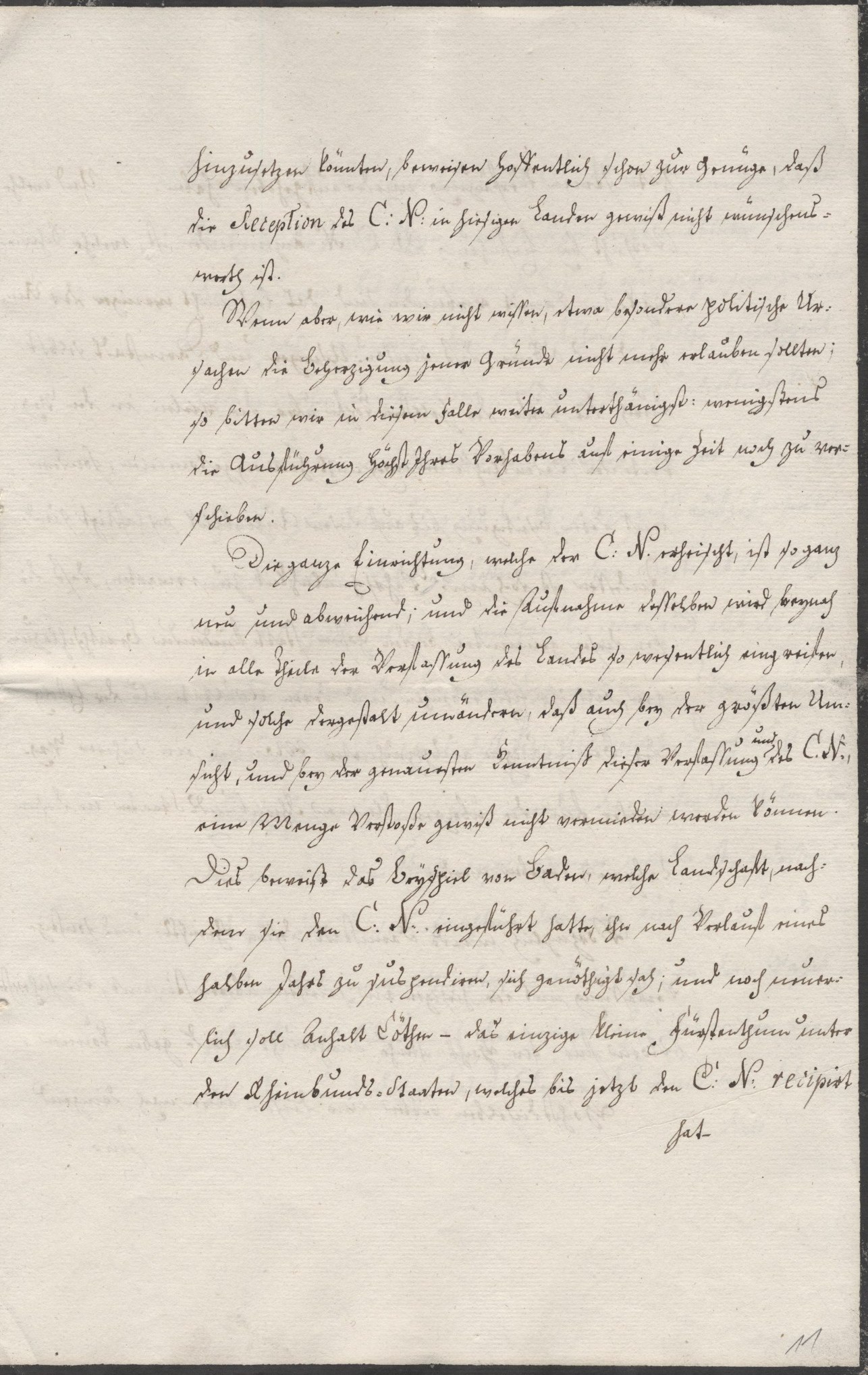 Brieflich geäußerte Bedenken bezüglich der Umsetzung des Code Napoléon als Gesetzbuch des Königreichs Westphalen vom Präsidenten und Regierungsräthe Lewor, vom 04. November 1812.