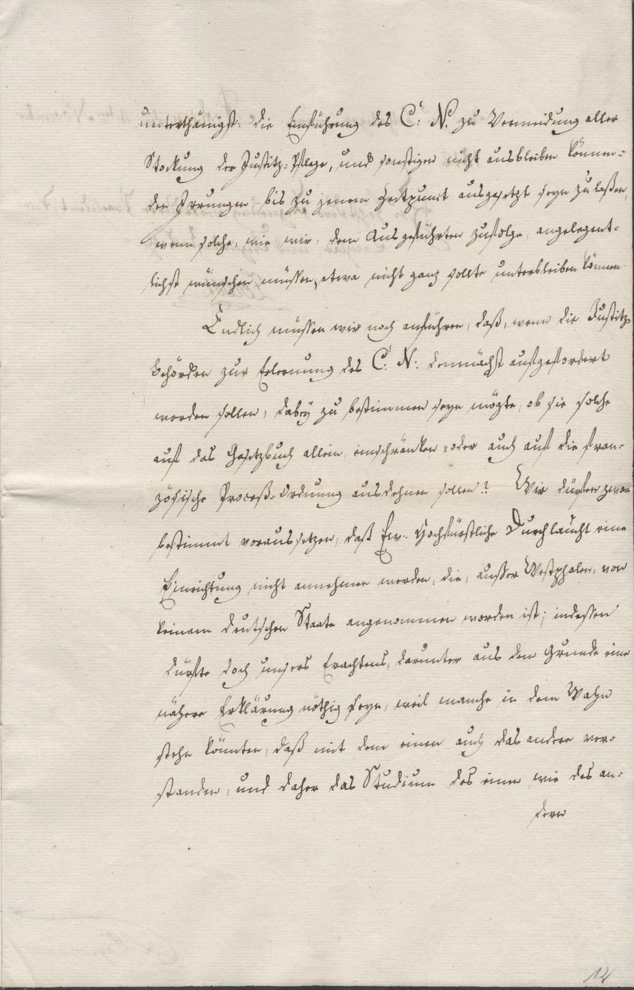 Brieflich geäußerte Bedenken bezüglich der Umsetzung des Code Napoléon als Gesetzbuch des Königreichs Westphalen vom Präsidenten und Regierungsräthe Lewor, vom 04. November 1812.