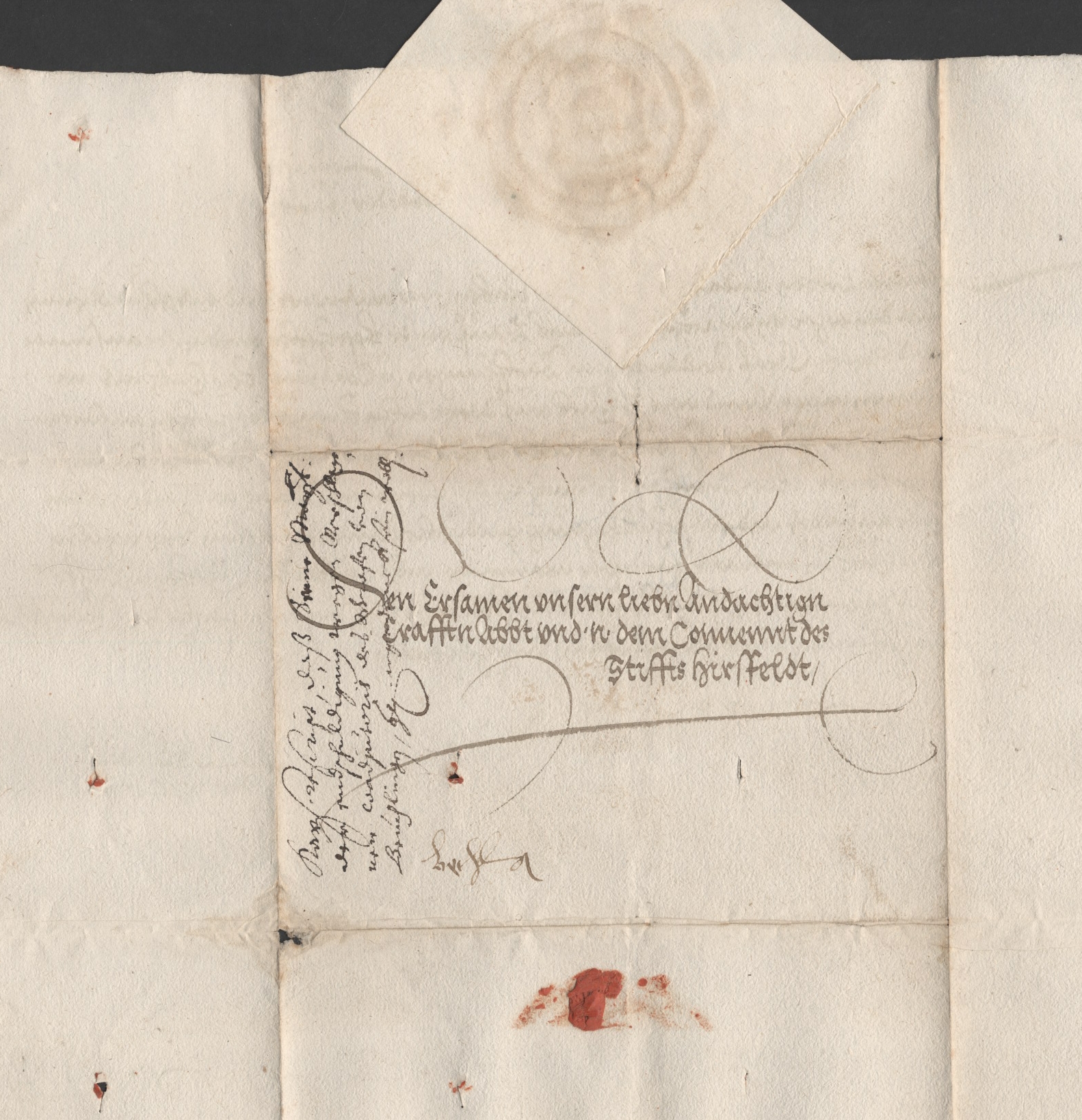 Ernennung des Grafen Friedrich v. Beichlingen, Chorbischofs zu Köln, zum Koadjutor am Stift Hersfeld durch Kaiser Karl V. und König Ferdinand, 1540
