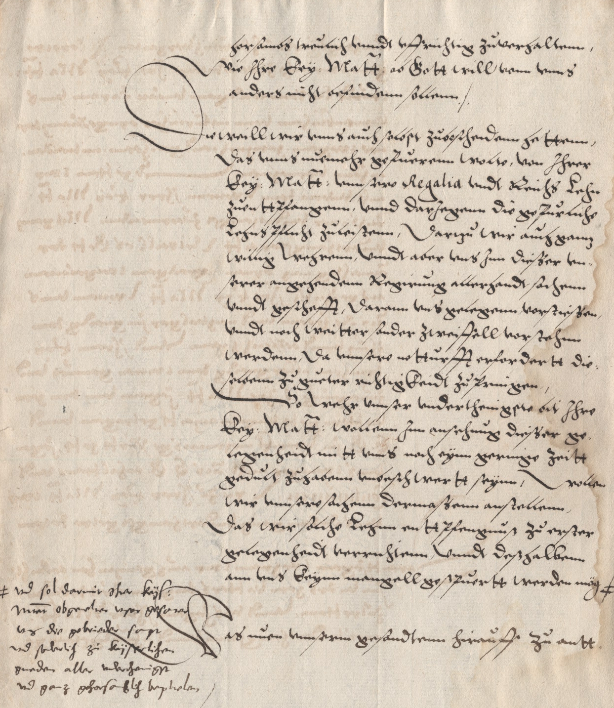 Instruktion zu einer Gesandtschaft an den Kaiser zur Notifikation des Todes von Landgraf Philipp, 1567