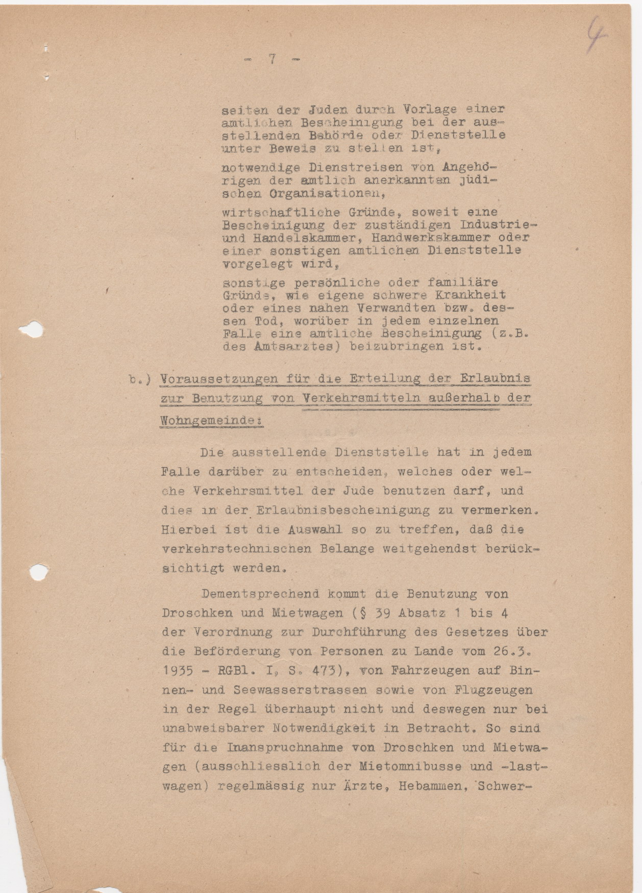 Schreiben des Reichsministers des Inneren, Heydrich, bezüglich der Kennzeichnungspflicht für Juden, Berlin 15.09.1941