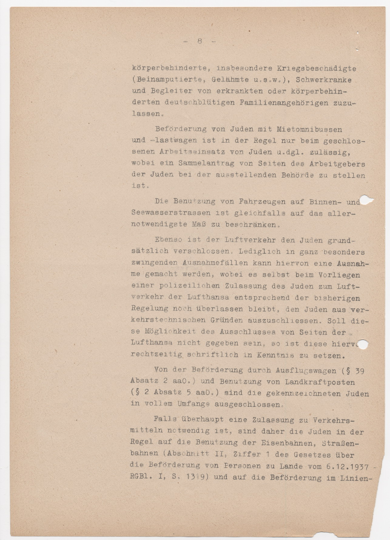 Schreiben des Reichsministers des Inneren, Heydrich, bezüglich der Kennzeichnungspflicht für Juden, Berlin 15.09.1941