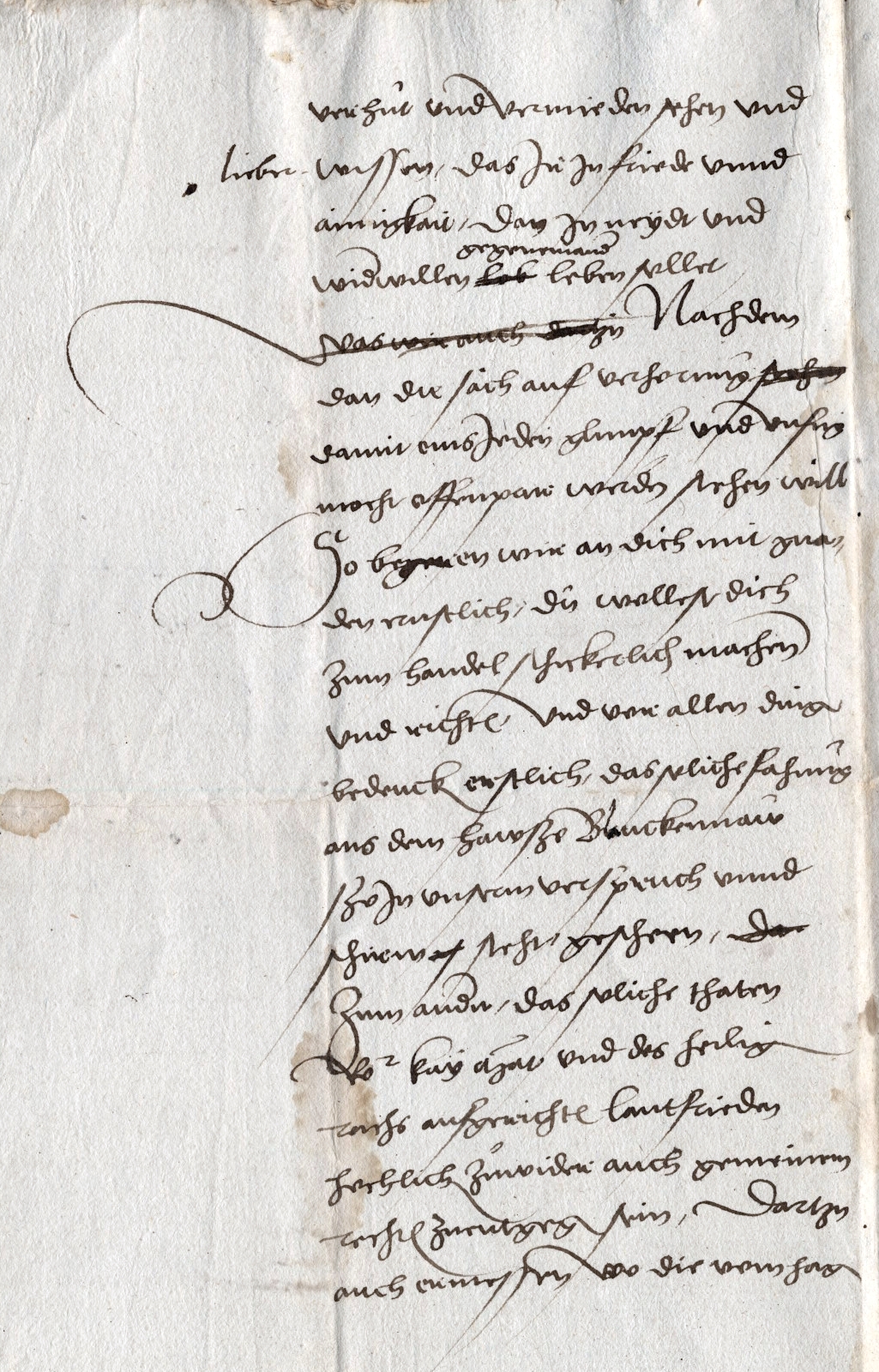 Vermittlung Landgraf Philipps und der Herzöge Erich u. Heinrich v. Braunschweig in den Auseinandersetzungen zwischen Gerhard v. Falkenberg und Johann v. Hagen u. a. wegen des Hauses Blankenau, 1526