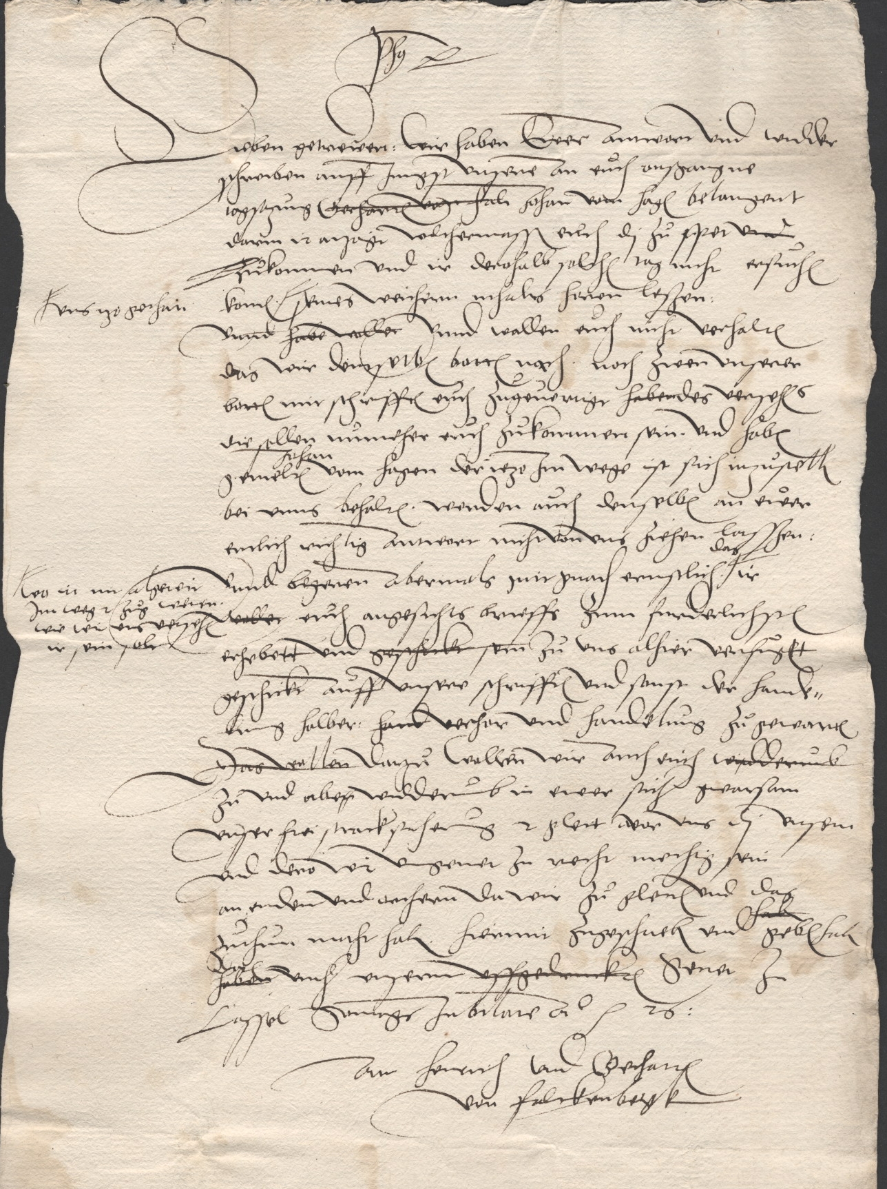 Vermittlung Landgraf Philipps und der Herzöge Erich u. Heinrich v. Braunschweig in den Auseinandersetzungen zwischen Gerhard v. Falkenberg und Johann v. Hagen u. a. wegen des Hauses Blankenau, 1526