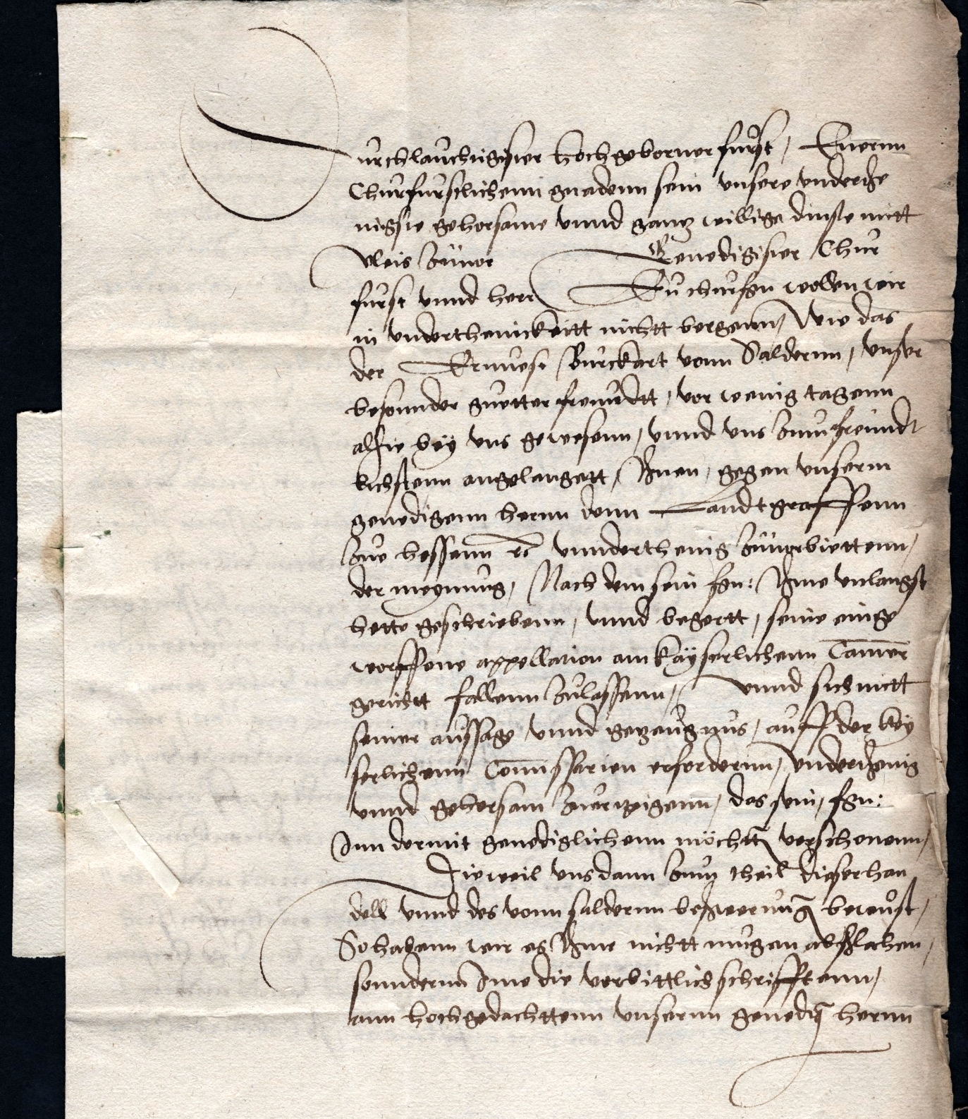 Konflikt des [Amtmanns zu Greene] Burkhard v. Saldern mit Landgraf Philipp wegen seiner Verbindungen zu Herzog Heinrich v. Braunschweig-Wolfenbüttel, 1542
