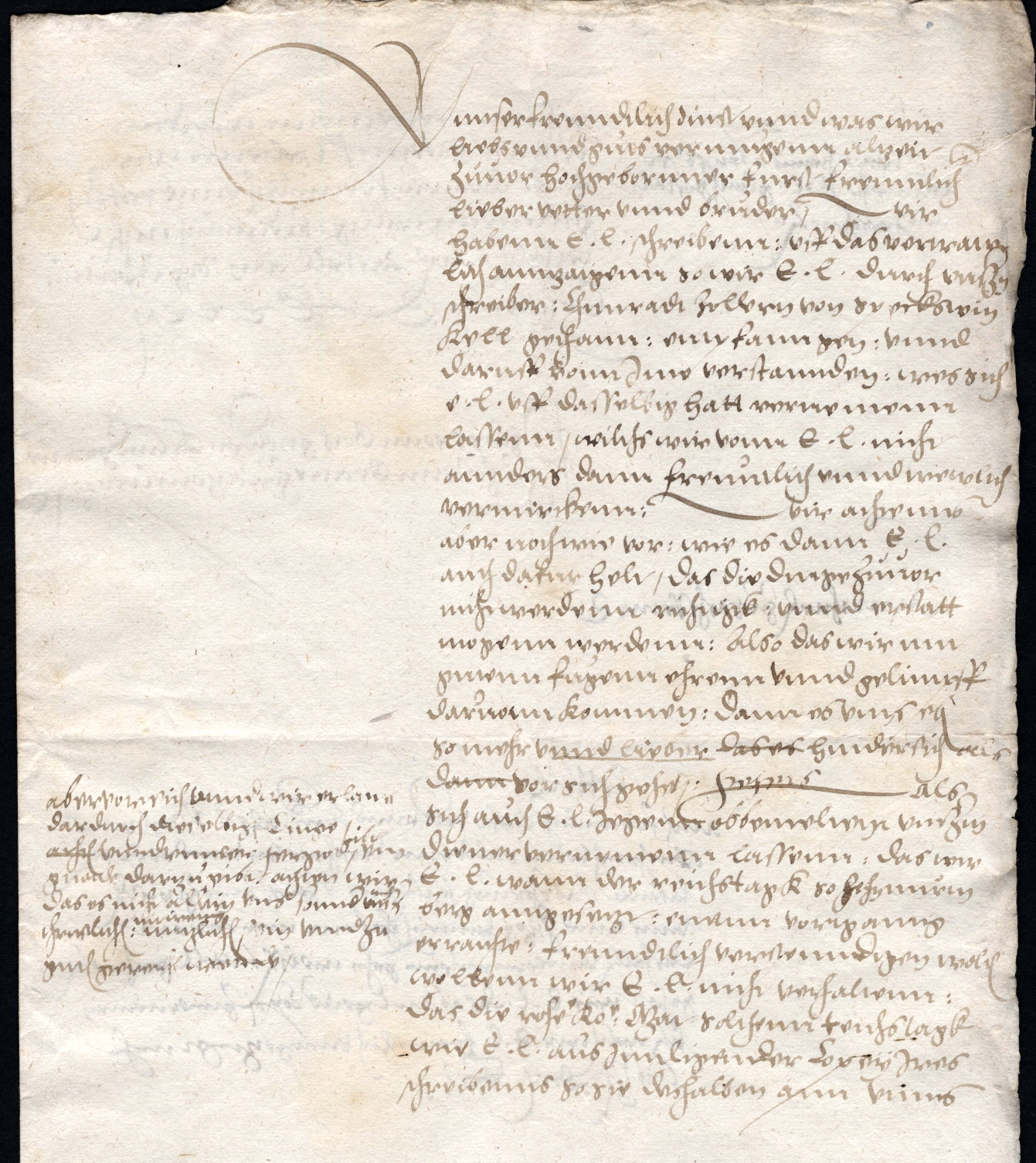 Konflikt des [Amtmanns zu Greene] Burkhard v. Saldern mit Landgraf Philipp wegen seiner Verbindungen zu Herzog Heinrich v. Braunschweig-Wolfenbüttel, 1542