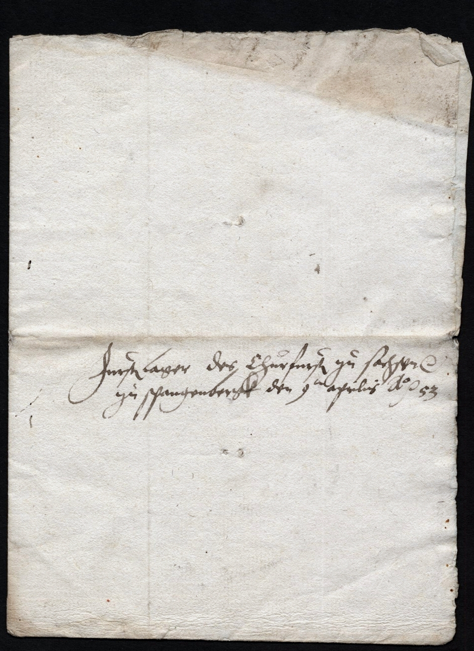 Aufstellung der Kosten für das Fürstenlager des Kurfürsten Moritz von Sachsen in Spangenberg, 1553