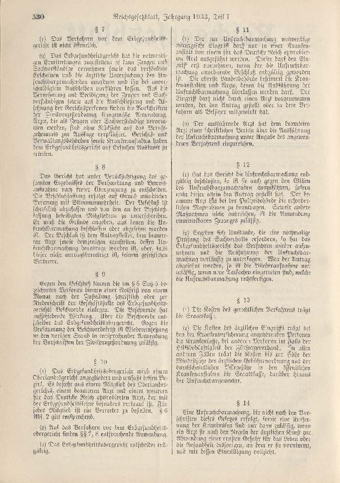 Gesetz zur Verhütung erbkranken Nachwuchses